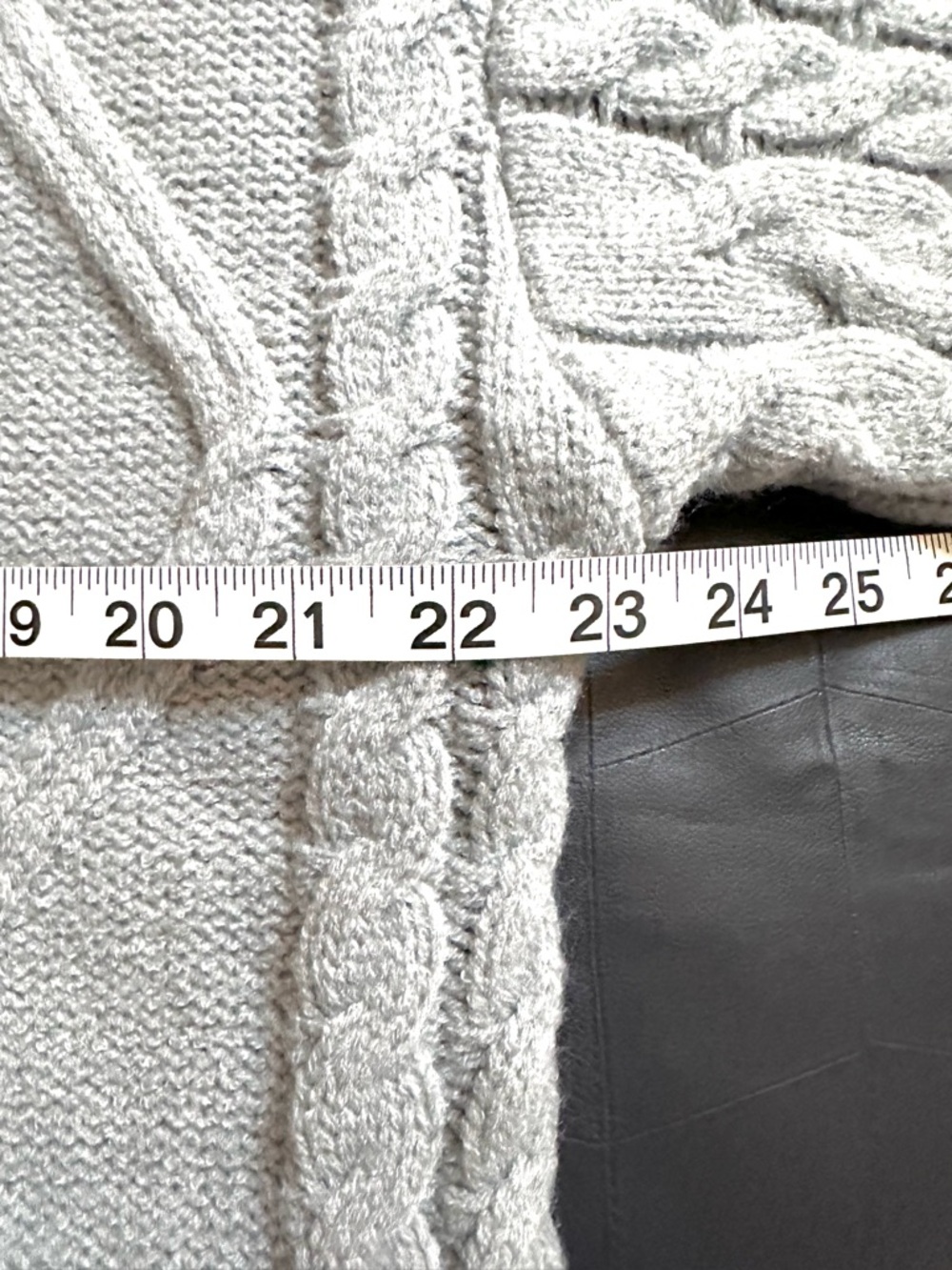 Ttpd Light Gray Cable Knit Button-Front Cardigan - image 7